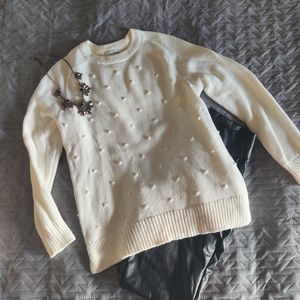 Ivory Bubble Sweater